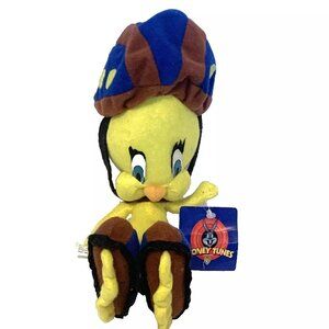 Baby Tweety Bird Looney Tunes Plush 1998 Rolller blade Helmet 10 Ace Yellow